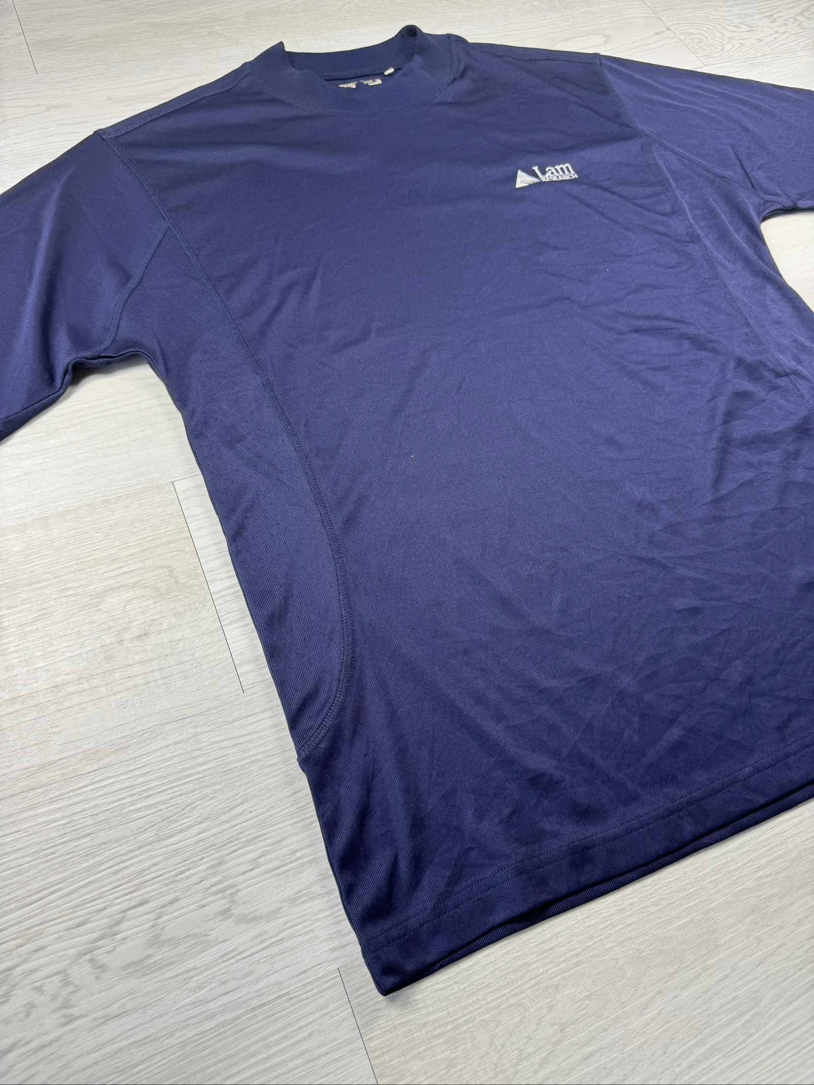 Camiseta Técnica Adidas ClimaCool Lam Research 2007 Azul Marinho Y2K M – photo 4